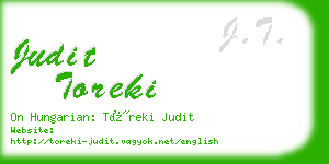 judit toreki business card